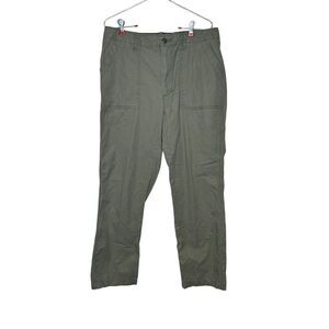 Levi's Men's Pants Cargo Classic Mid-Rise Straight Fit Tapered Army Green Sz. 32